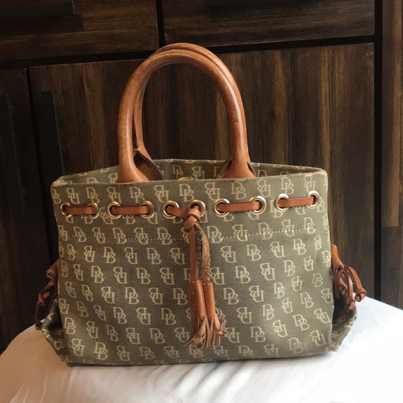 Dooney & Bourke Handbags - Vintage Dooney & Bourke, Inc. Tiny Tassel Tote